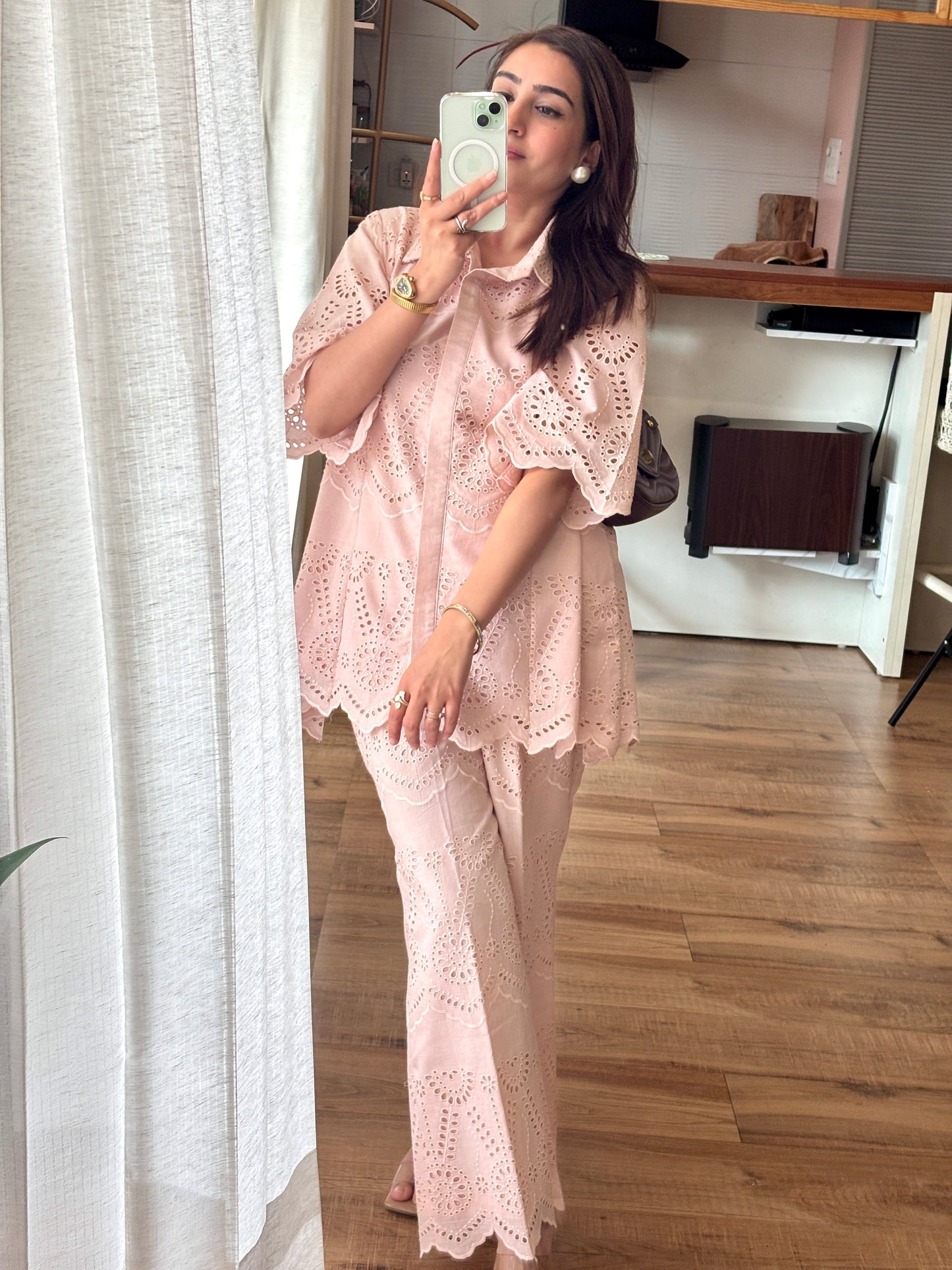 Pink Hakoba Co-ord Set