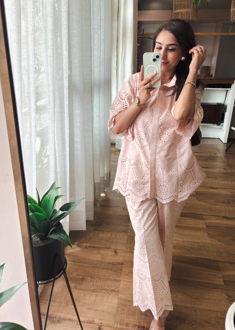 Pink Hakoba Co-ord Set